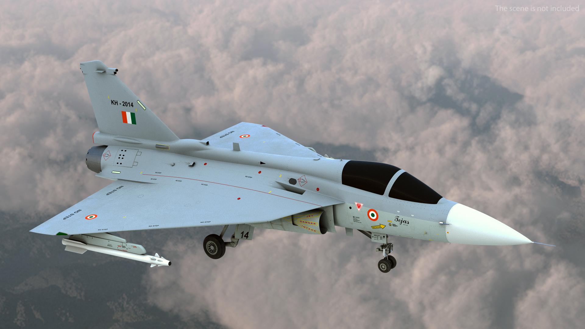 HAL Tejas Multirole Light Fighter Exterior Only 3D