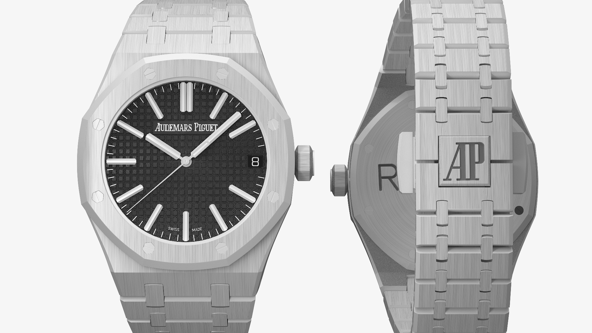 Audemars Piguet Royal Oak Black Stainless Steel Selfwinding 3D model