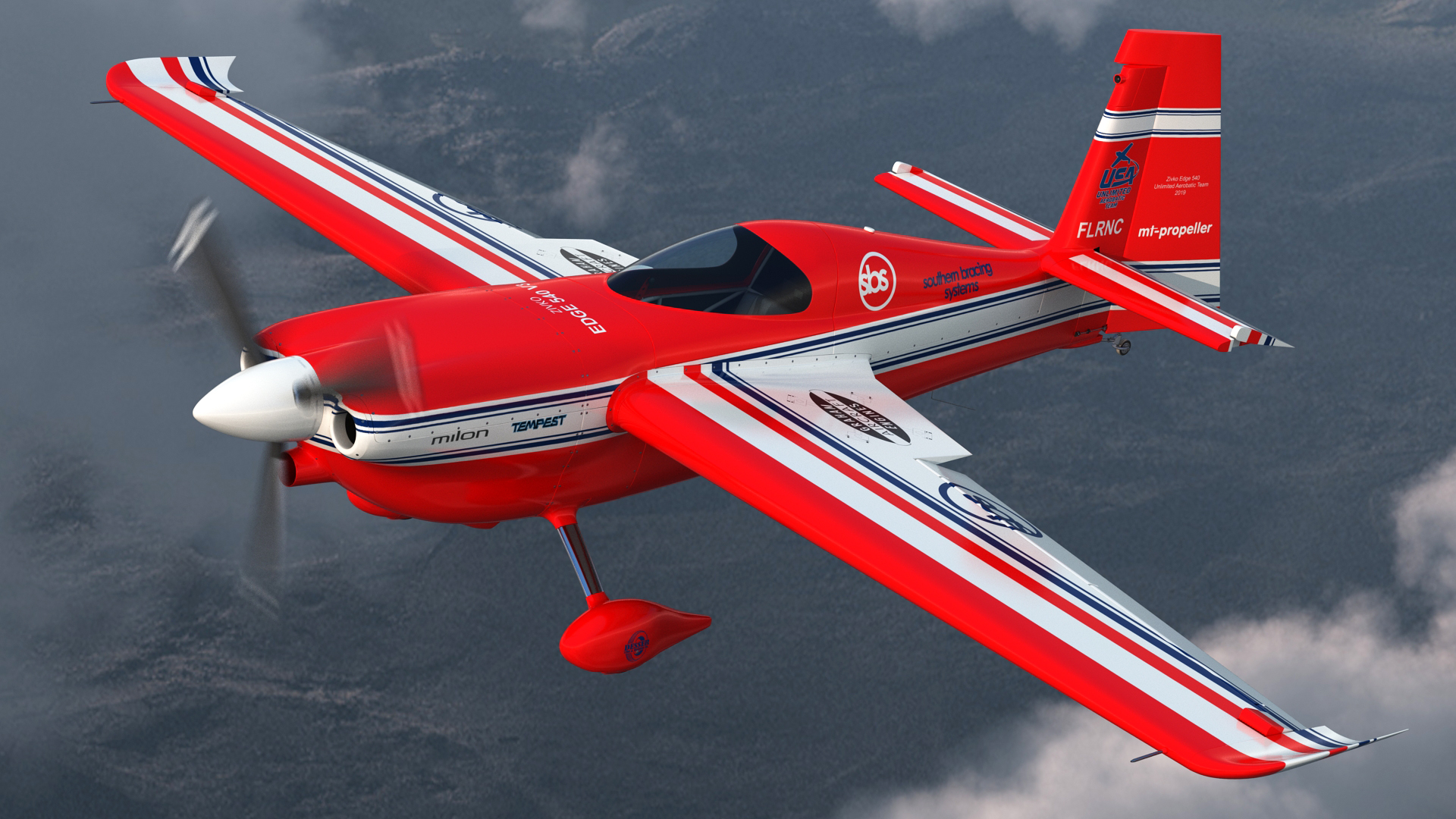 3D Aerobatic Aircraft Zivko Edge 540 model