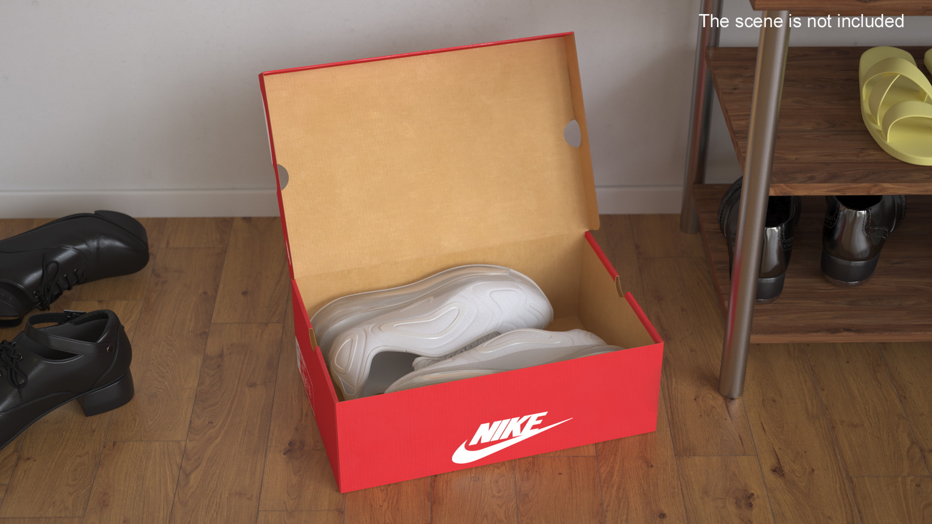 3D model Nike Air 720 White in Box