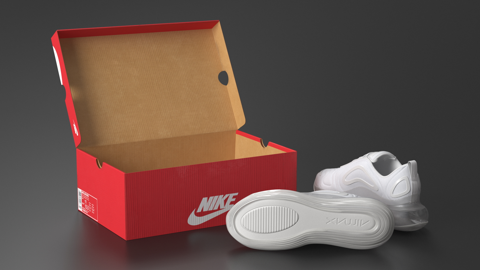 3D model Nike Air 720 White in Box