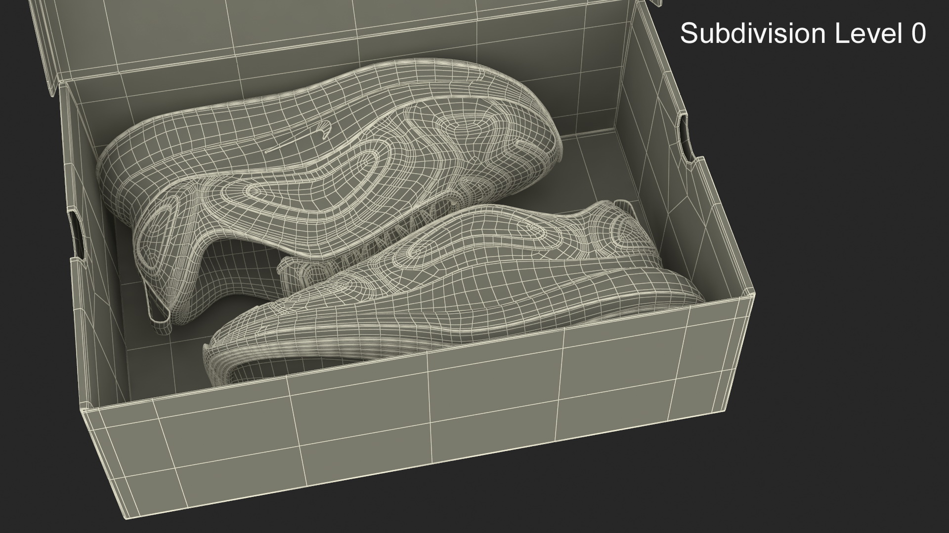 3D model Nike Air 720 White in Box