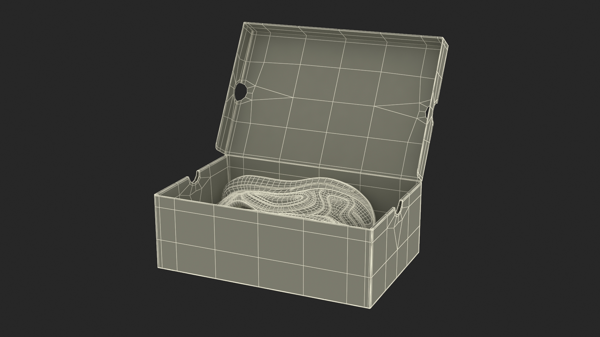 3D model Nike Air 720 White in Box