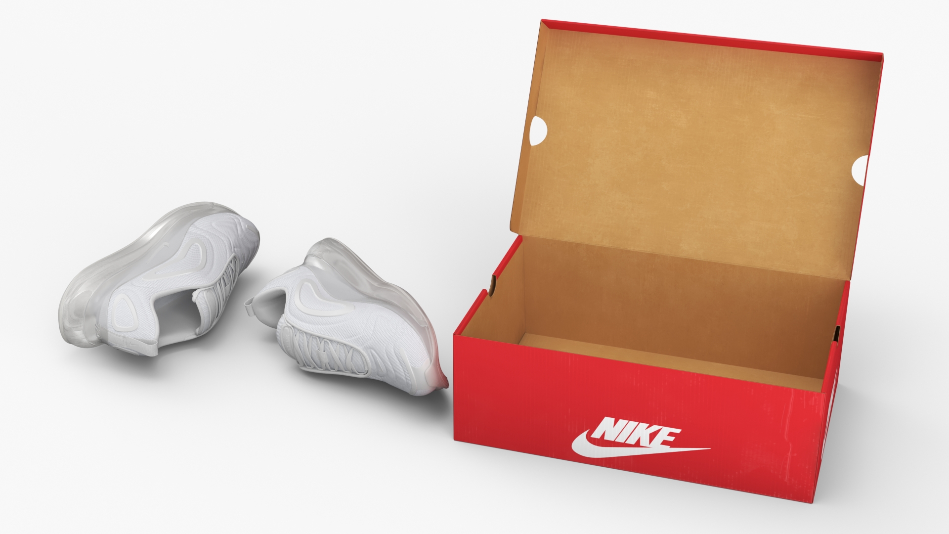 3D model Nike Air 720 White in Box