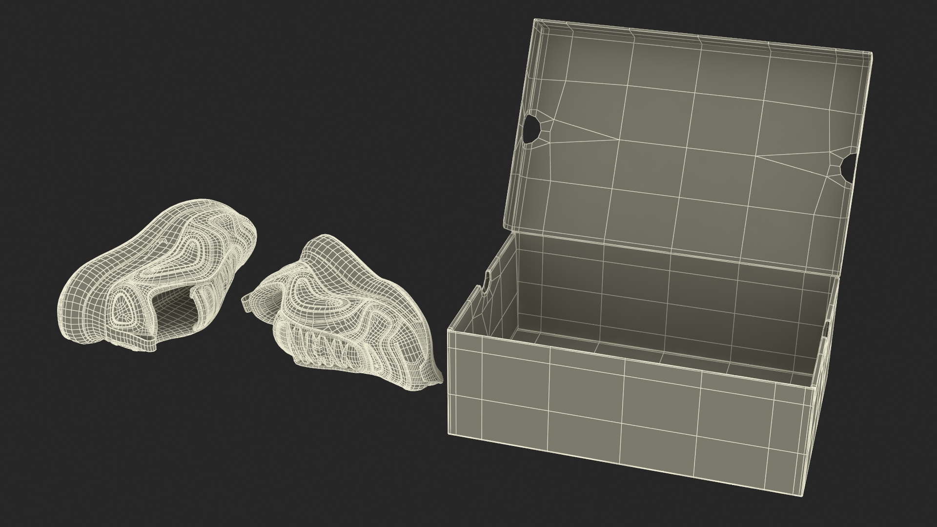 3D model Nike Air 720 White in Box