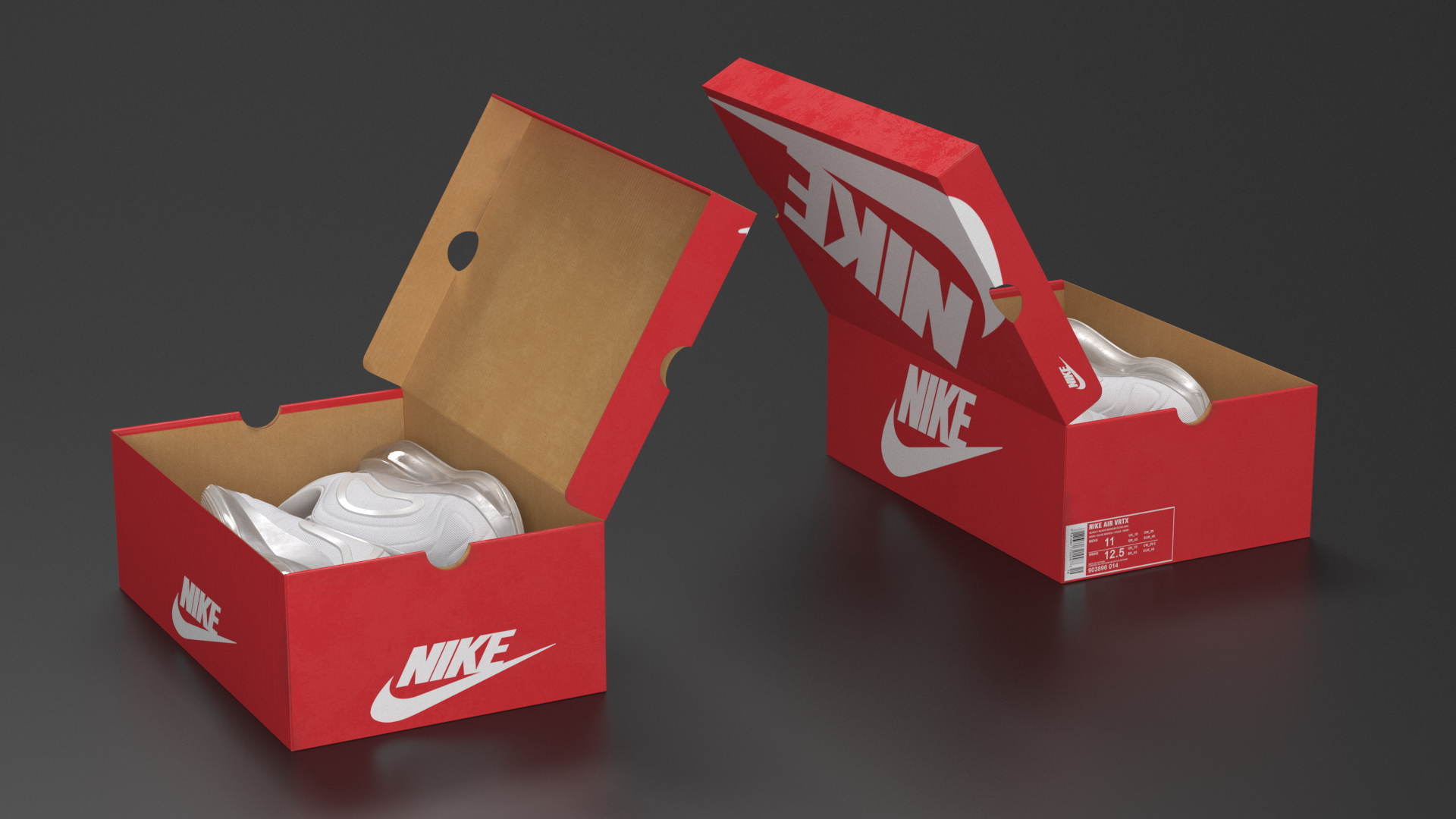 3D model Nike Air 720 White in Box