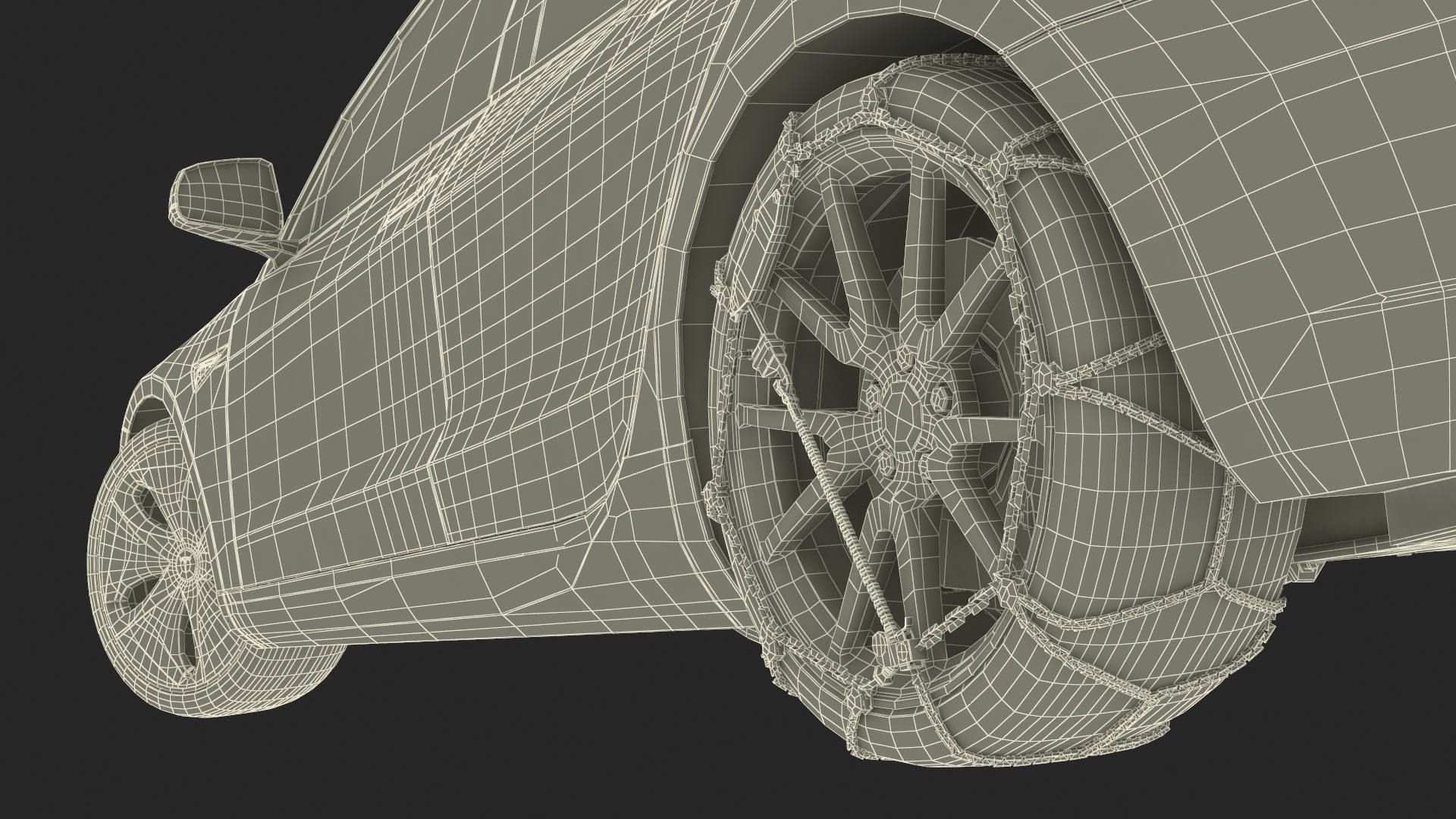 Tesla Model 3 with Wheel and Roof Accessories Rigged 3D
