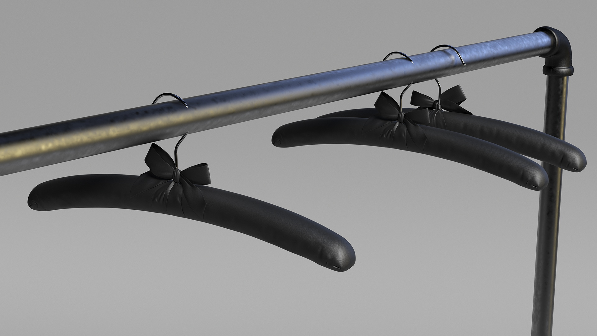 3D model Coat rack Black
