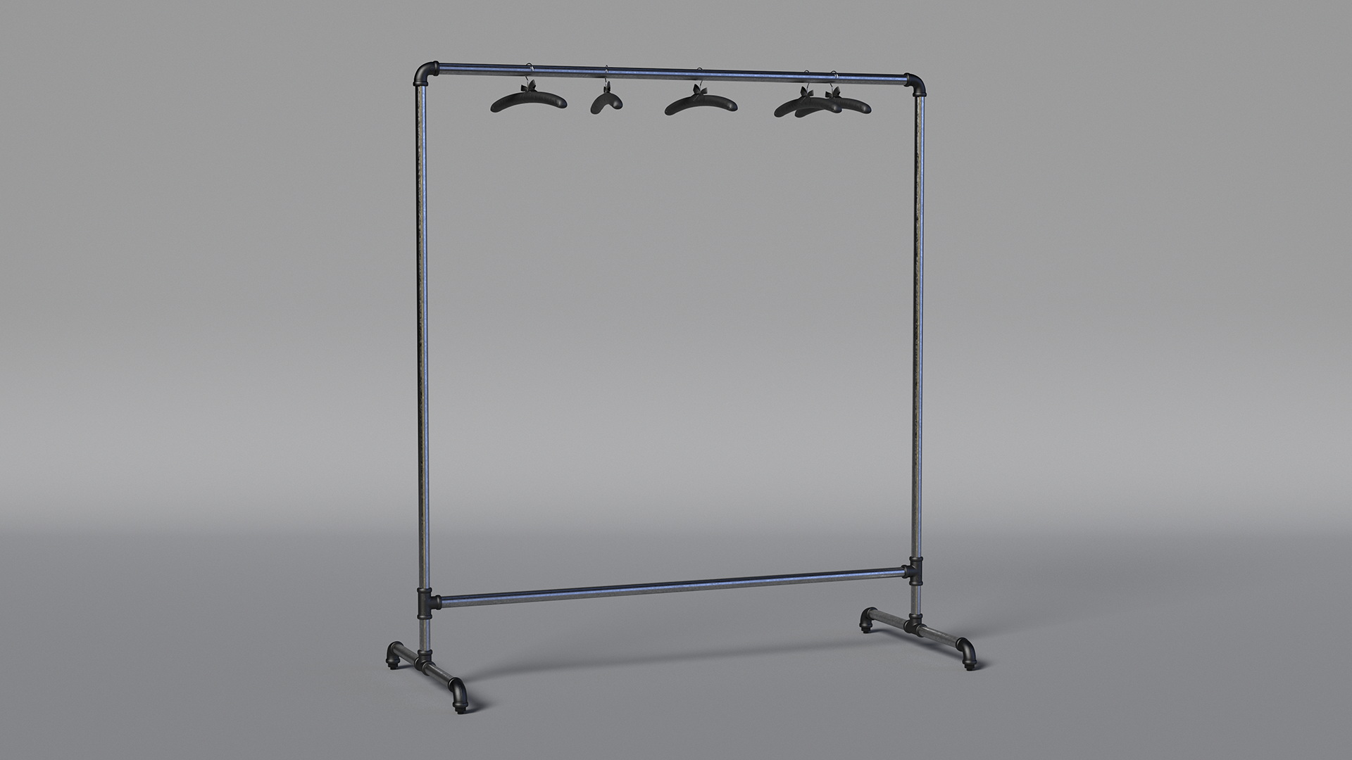3D model Coat rack Black