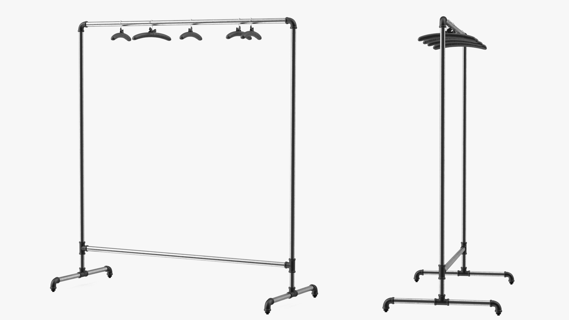 3D model Coat rack Black
