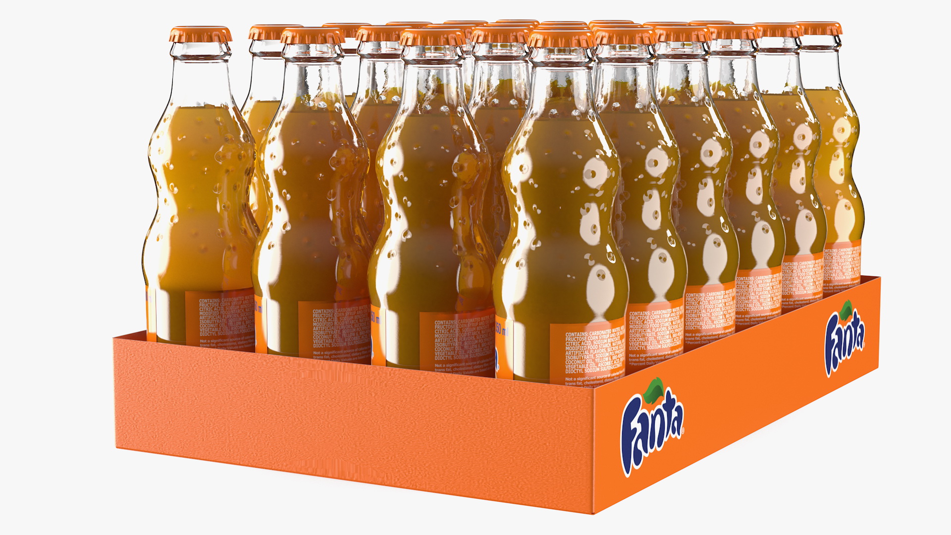 3D 24 Fanta Glass Bottle Case