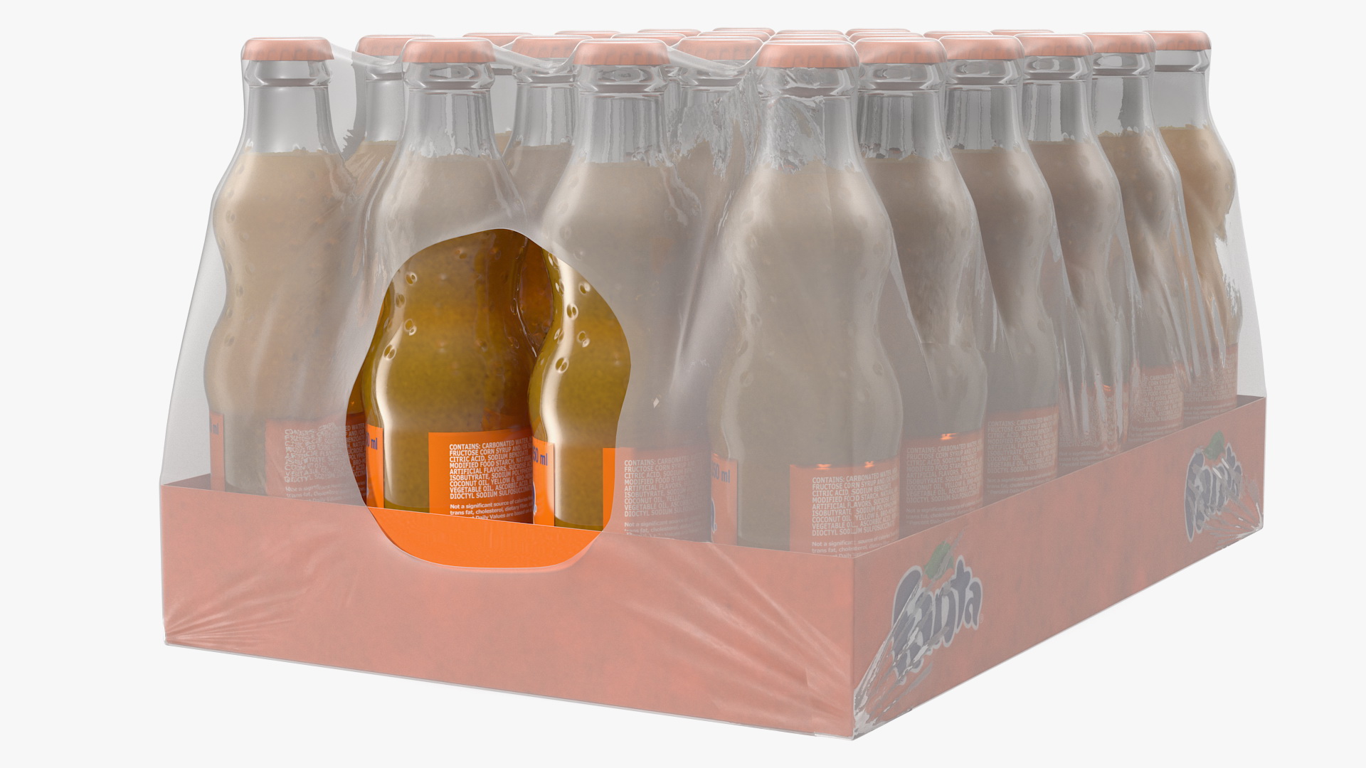 3D 24 Fanta Glass Bottle Case