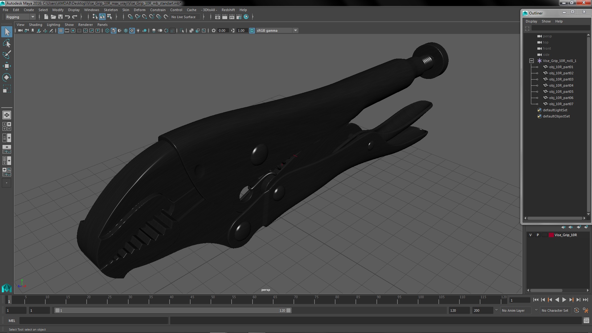 3D Vise Grip 10R model
