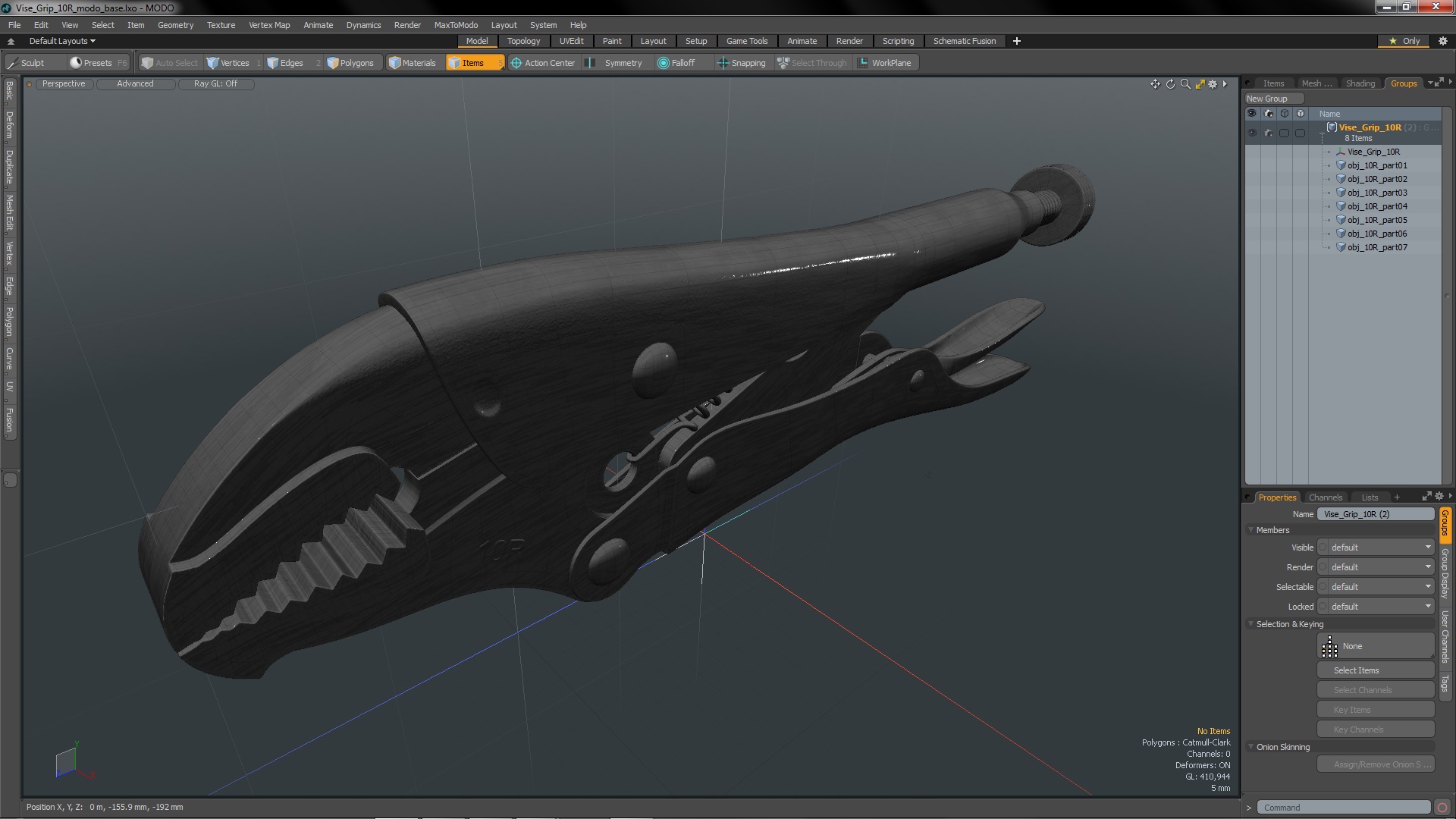 3D Vise Grip 10R model
