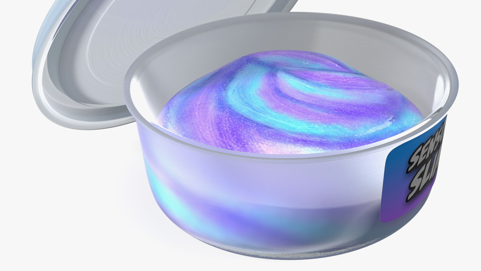 3D model Sensory Blue Purple Slimes Pot