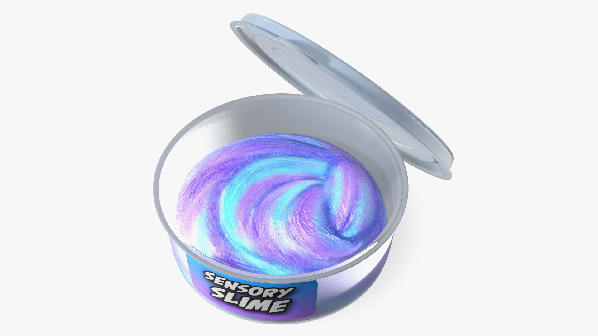 3D model Sensory Blue Purple Slimes Pot