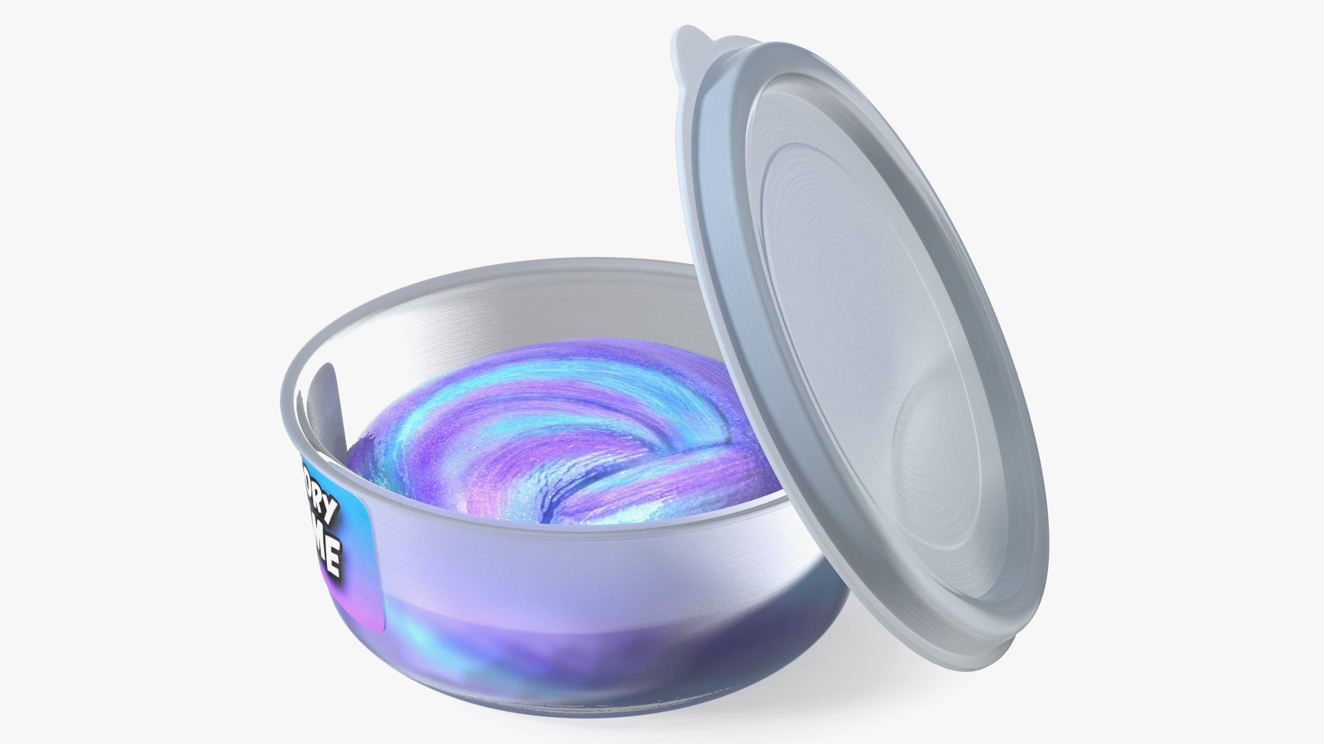 3D model Sensory Blue Purple Slimes Pot