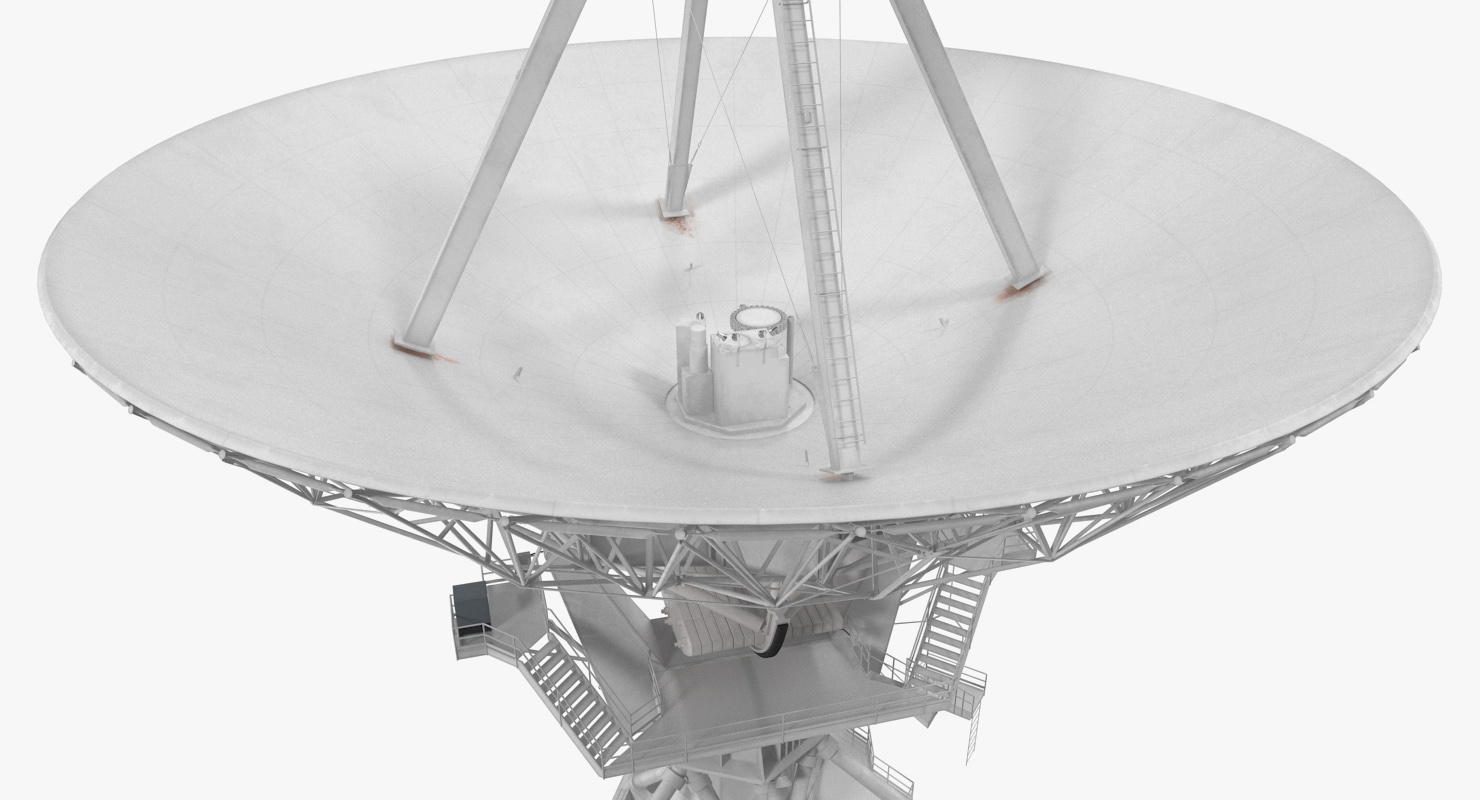 3D Big Parabolic Satellite Dish model