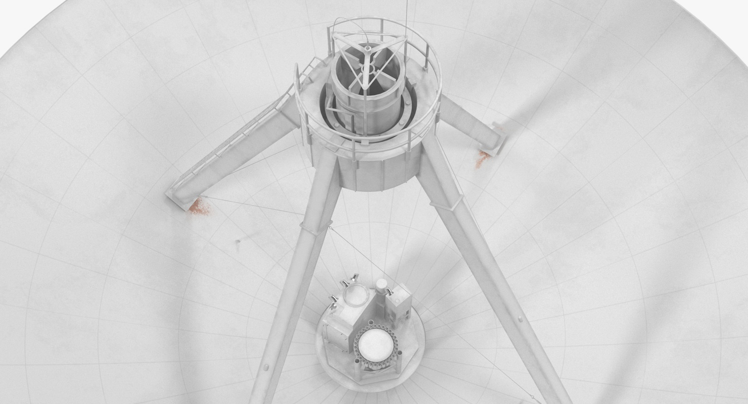 3D Big Parabolic Satellite Dish model