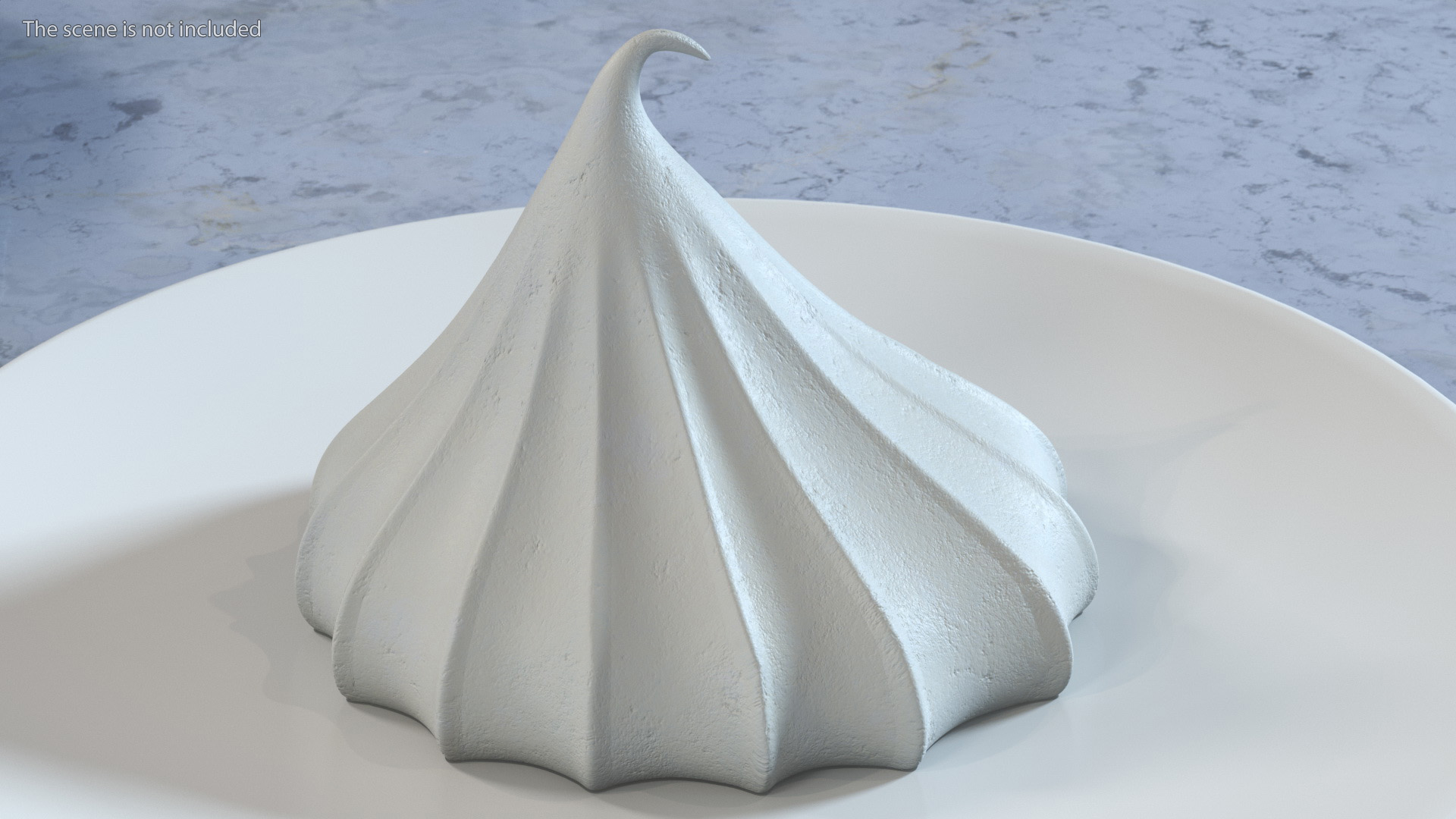 3D Mini Meringue Cookie White