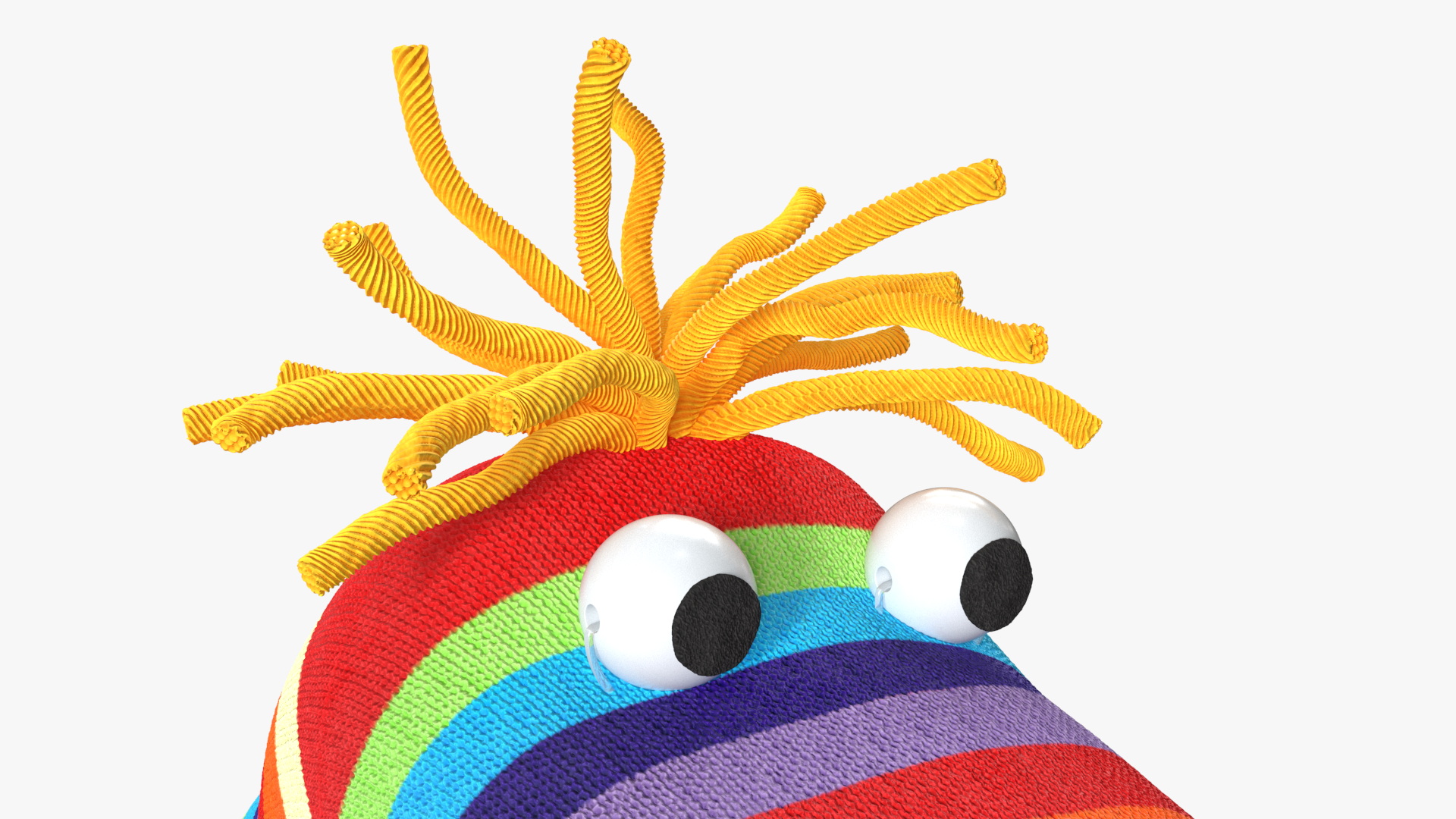 3D model Striped Sock Puppet Boy Rigged