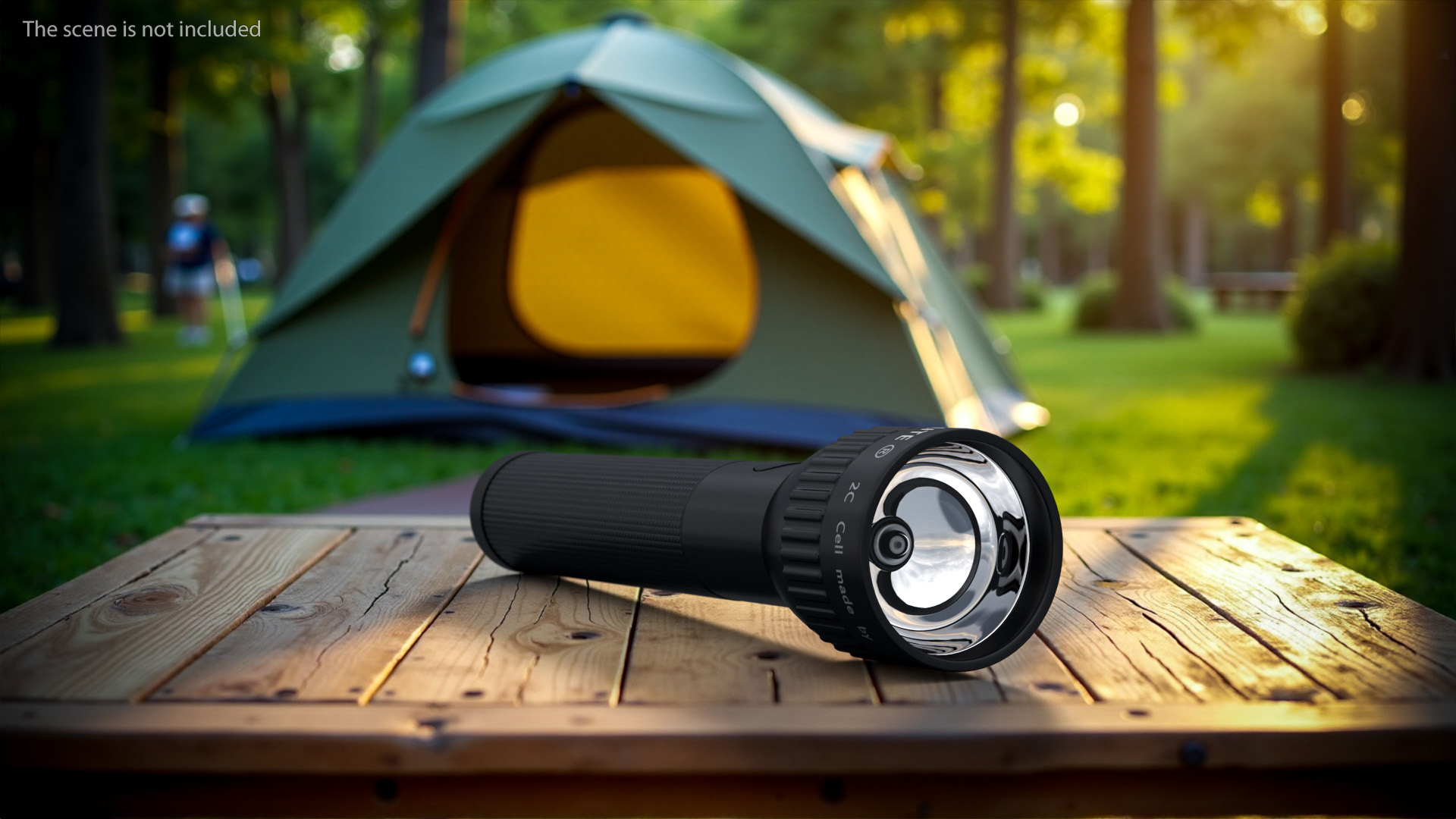 3D Tactical LED Flashlight model