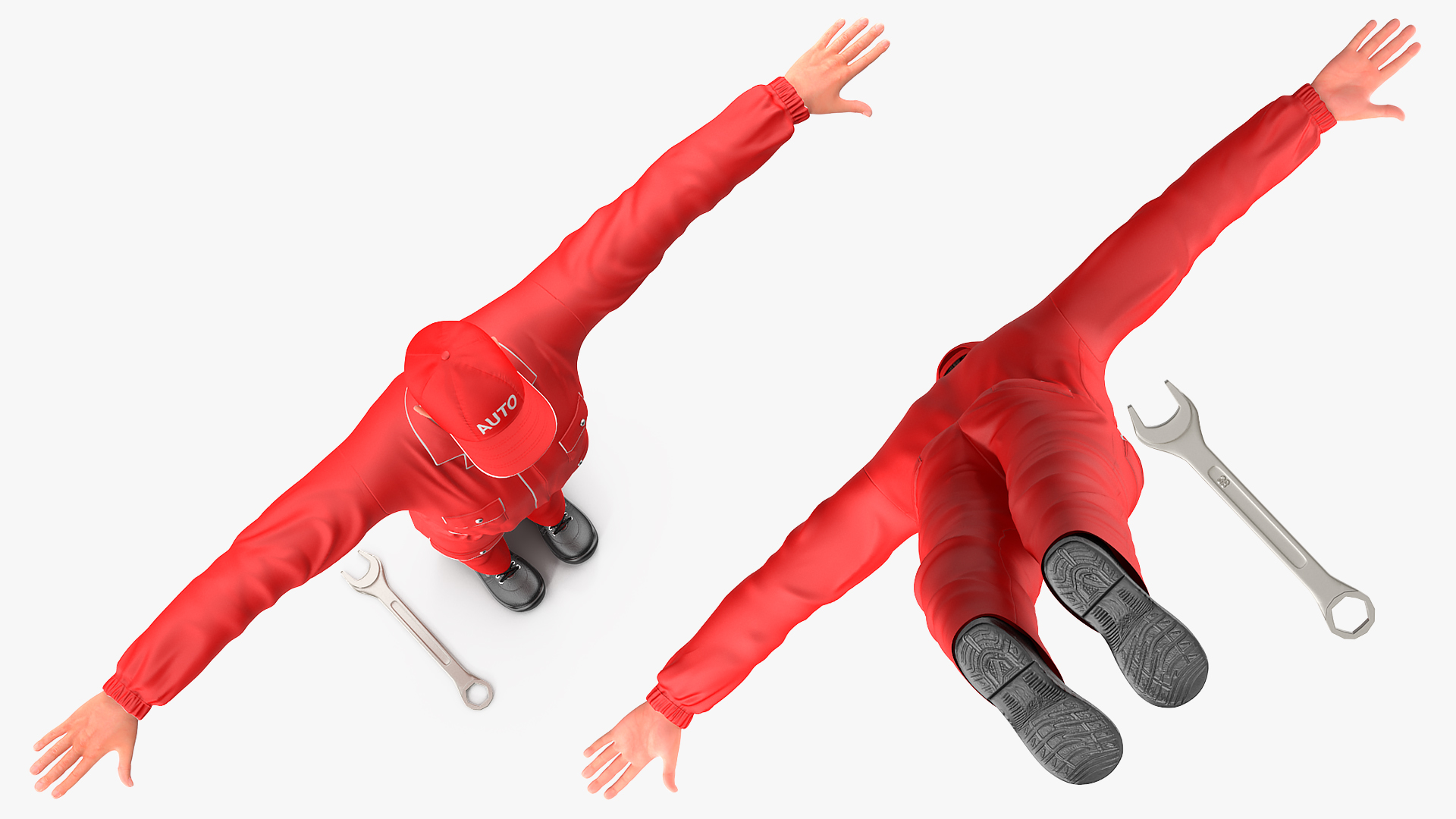 3D model Auto Mechanic T-Pose