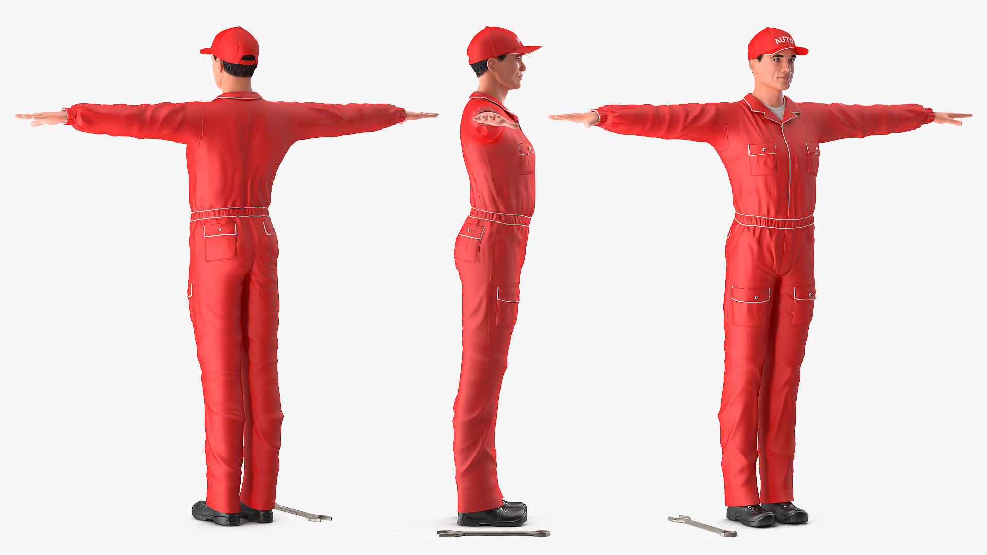 3D model Auto Mechanic T-Pose