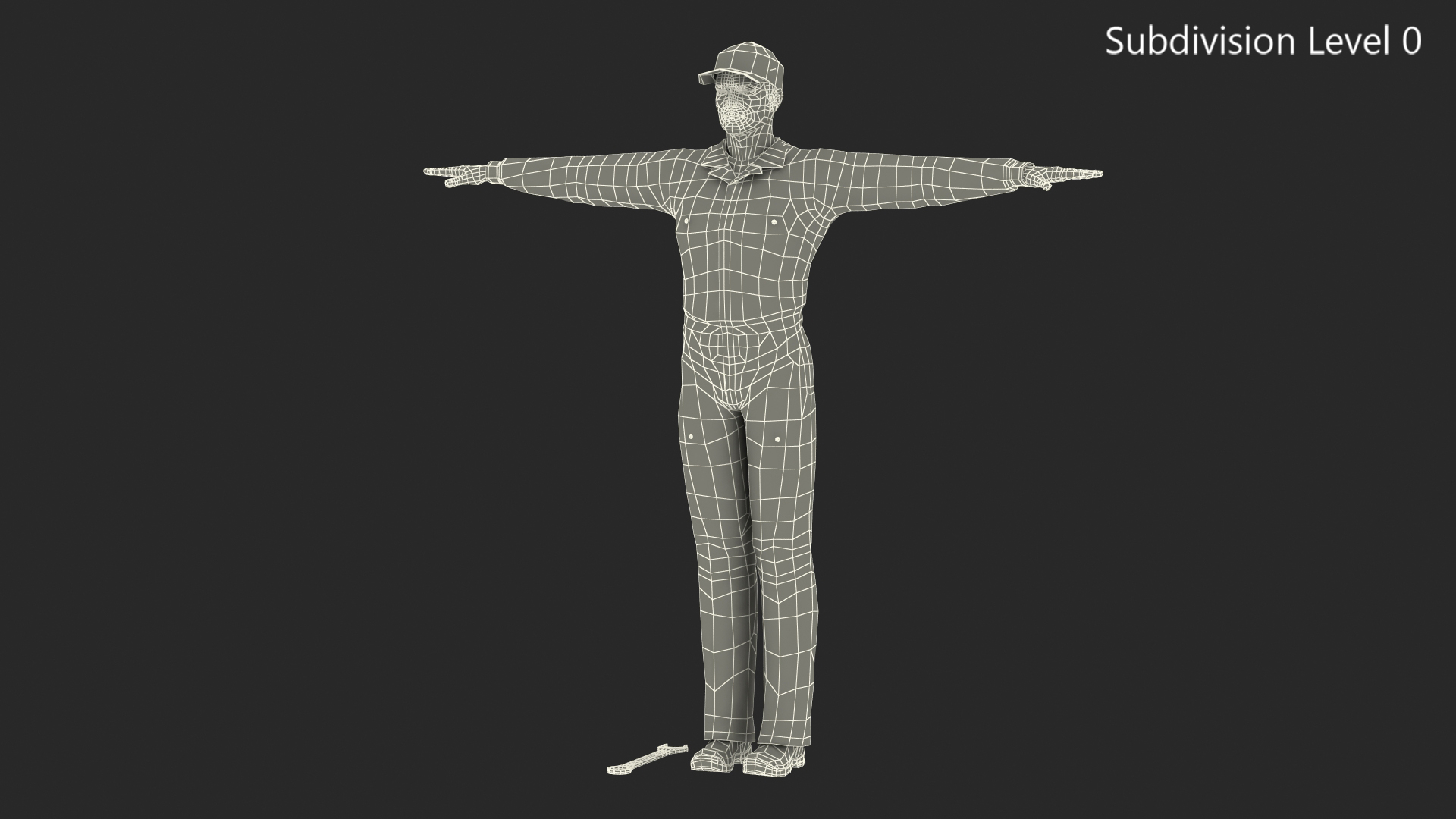3D model Auto Mechanic T-Pose