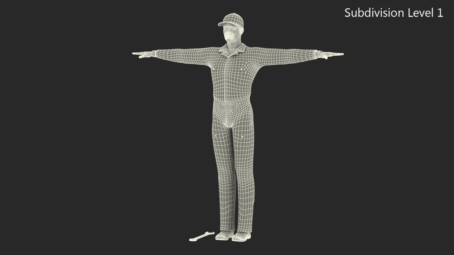 3D model Auto Mechanic T-Pose