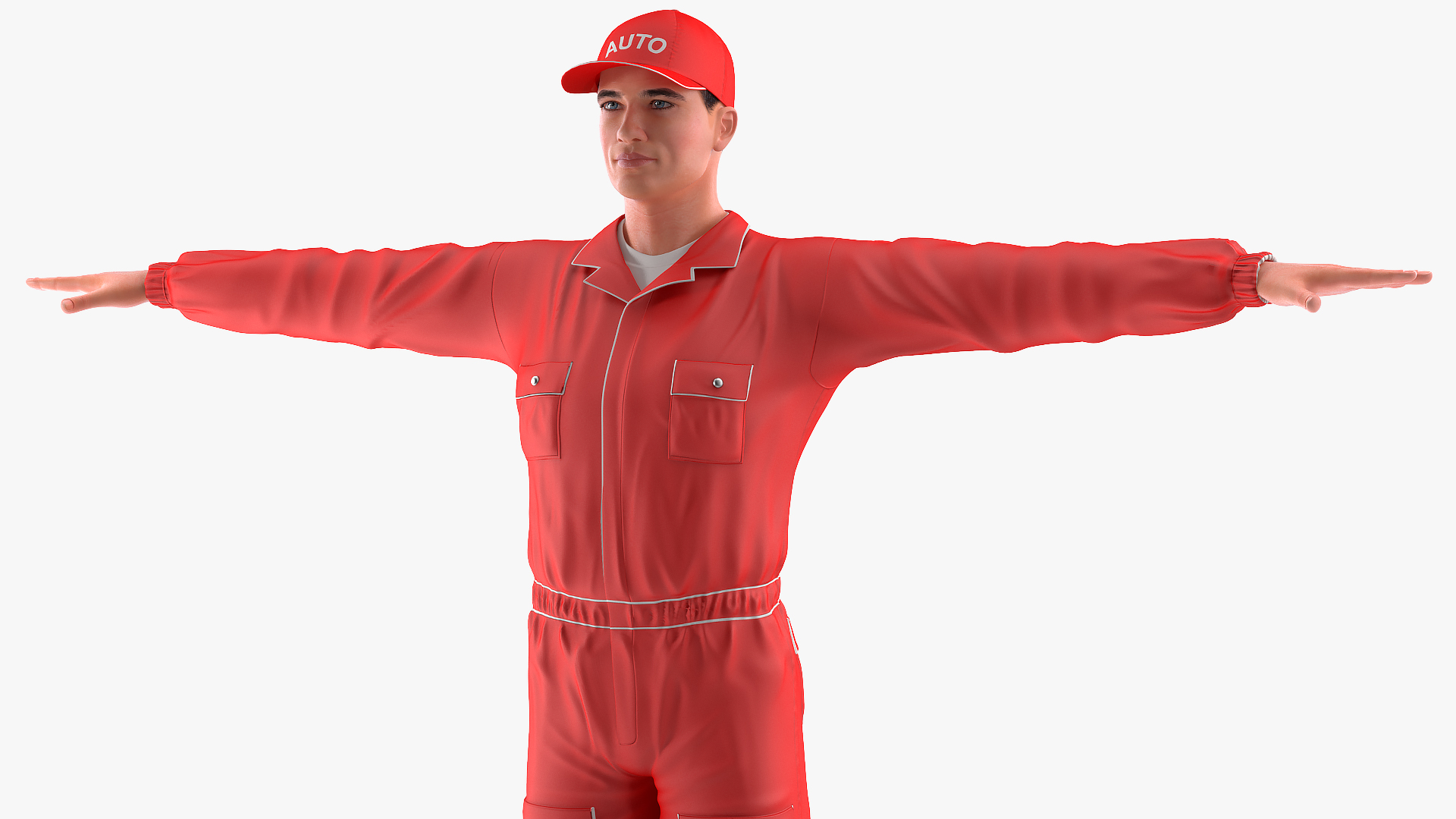 3D model Auto Mechanic T-Pose