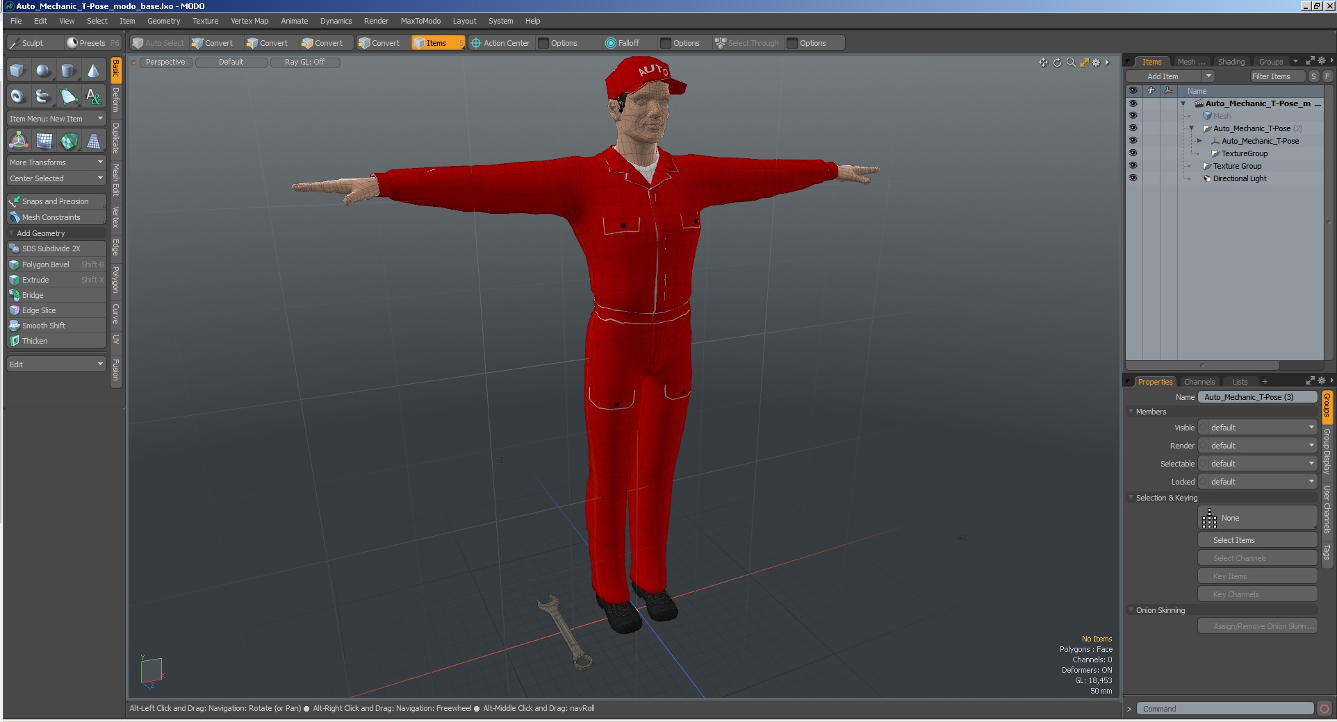 3D model Auto Mechanic T-Pose