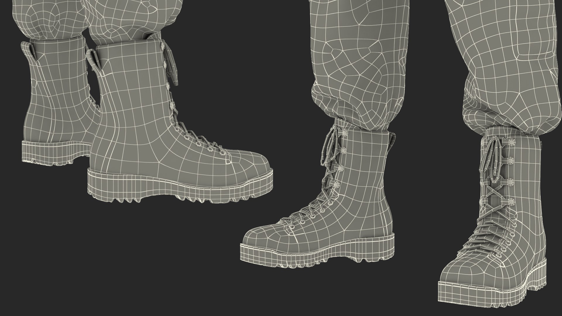 Female Soldier Military Camouflage Suit 3D model
