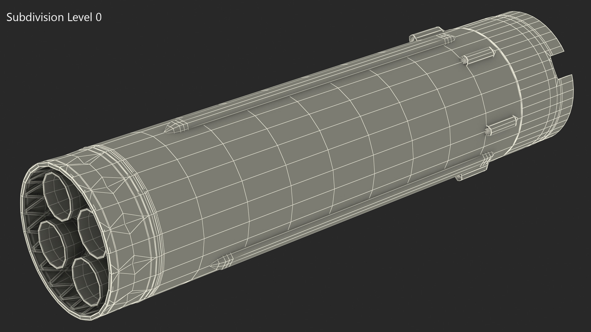 3D Proton M Rocket Stage 2 model