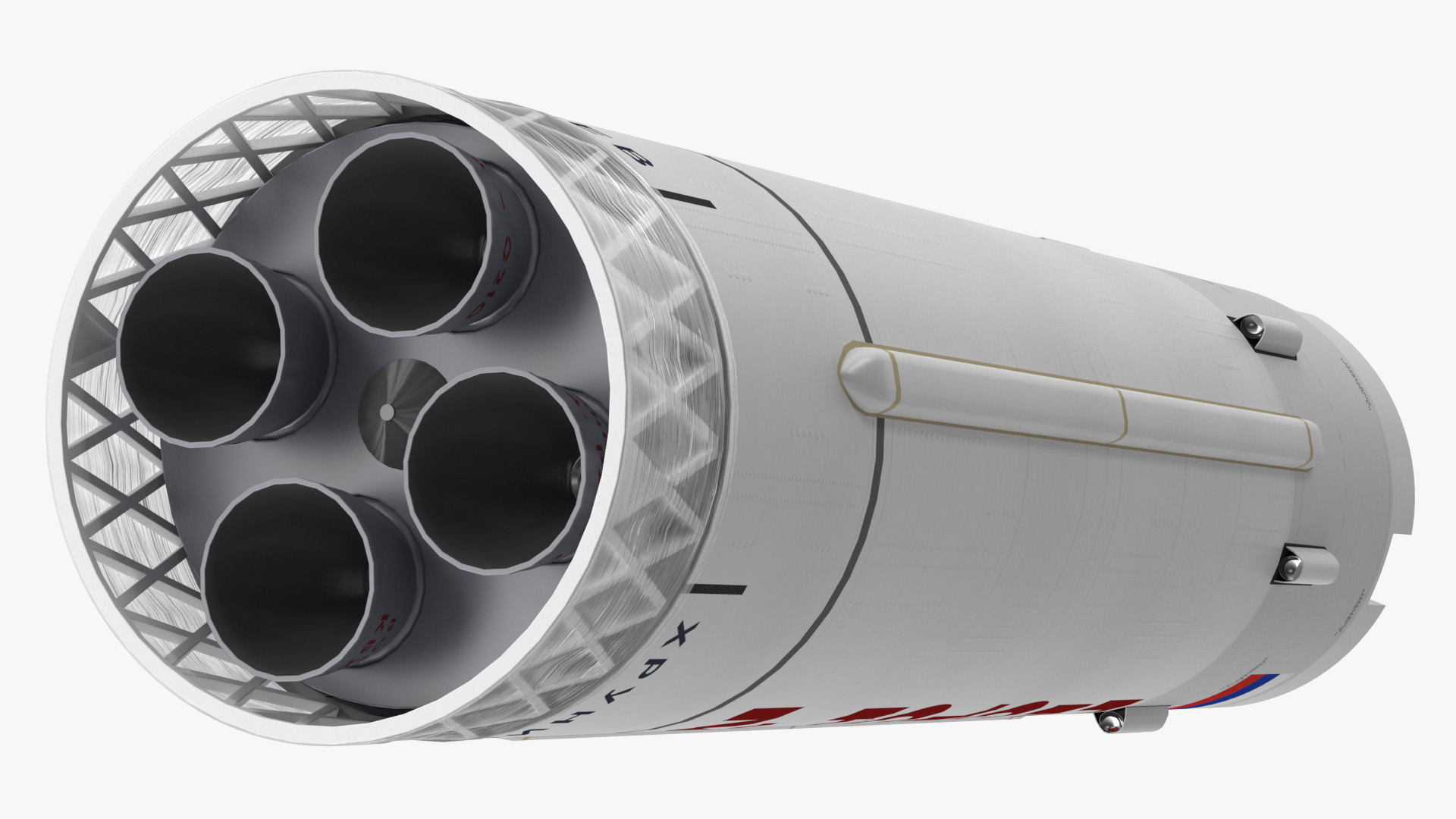 3D Proton M Rocket Stage 2 model