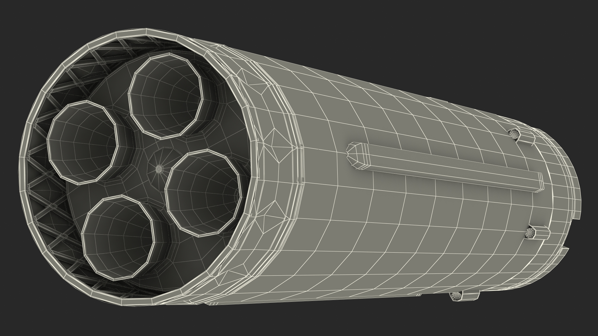 3D Proton M Rocket Stage 2 model