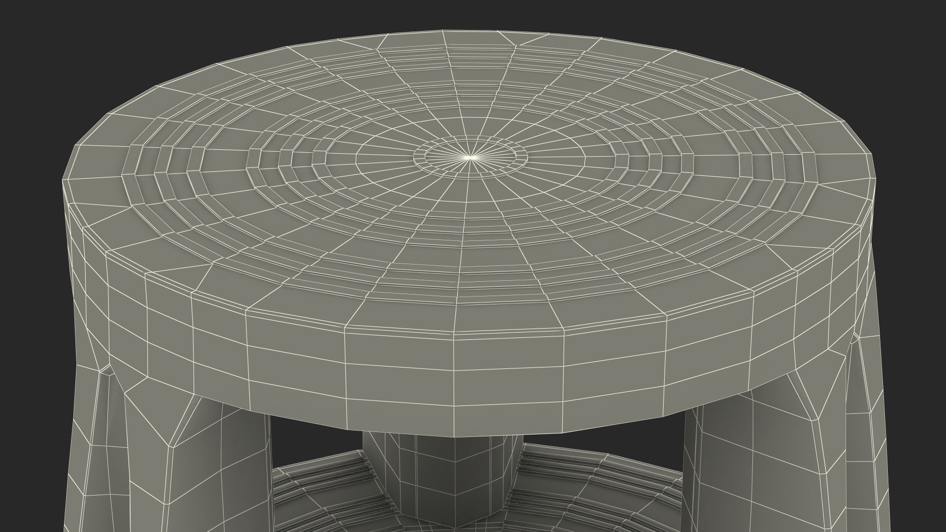 3D Kick Stool Stair Two Steps