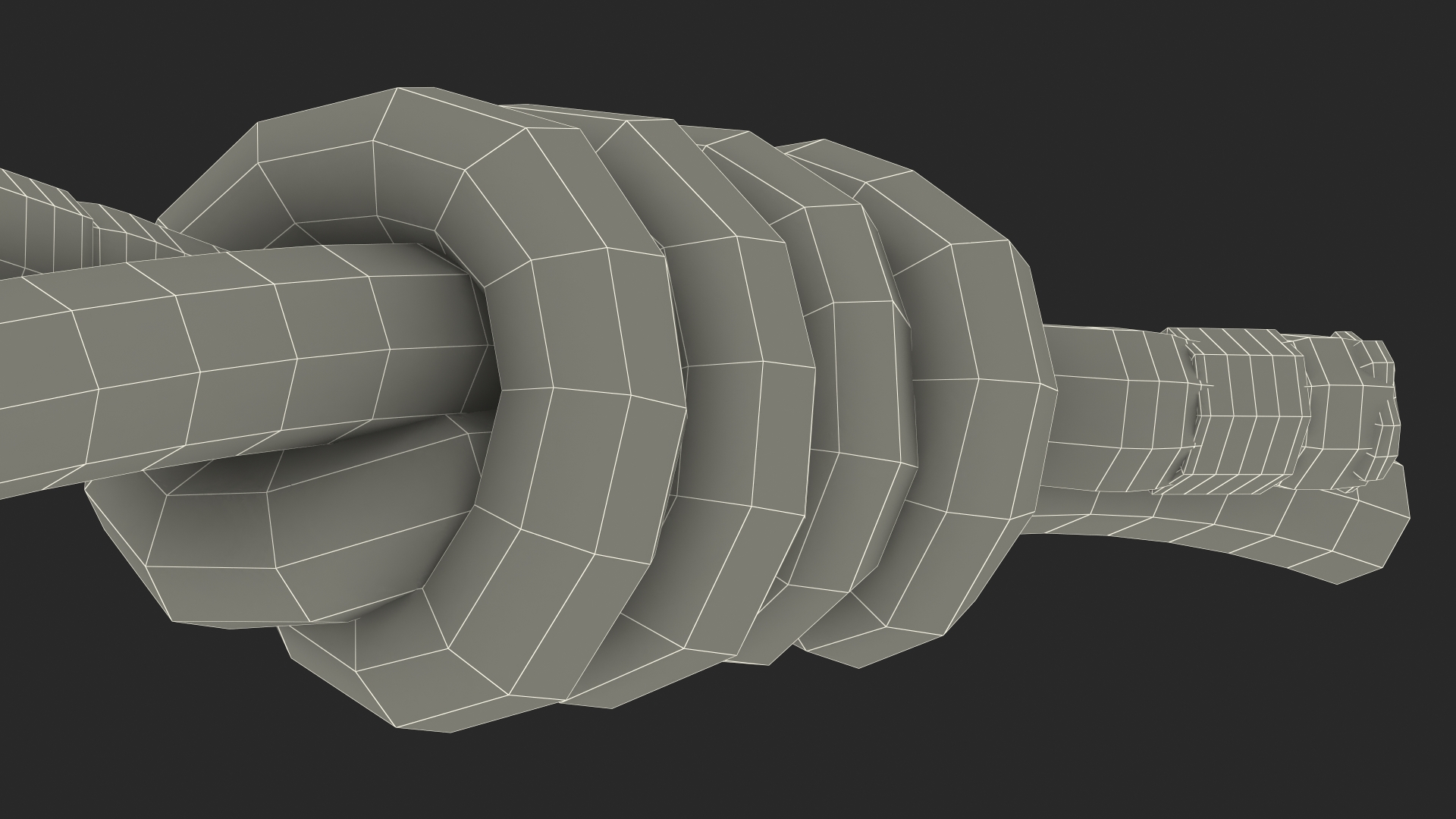 3D model Colored Double Fishermans Bend Knot