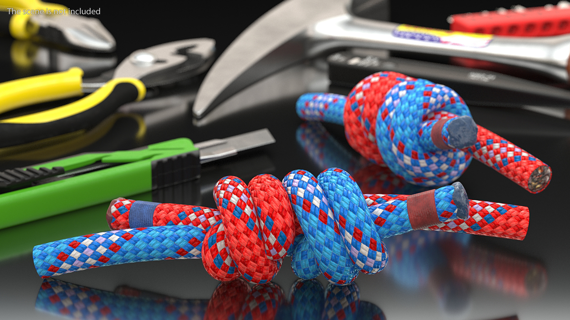 3D model Colored Double Fishermans Bend Knot
