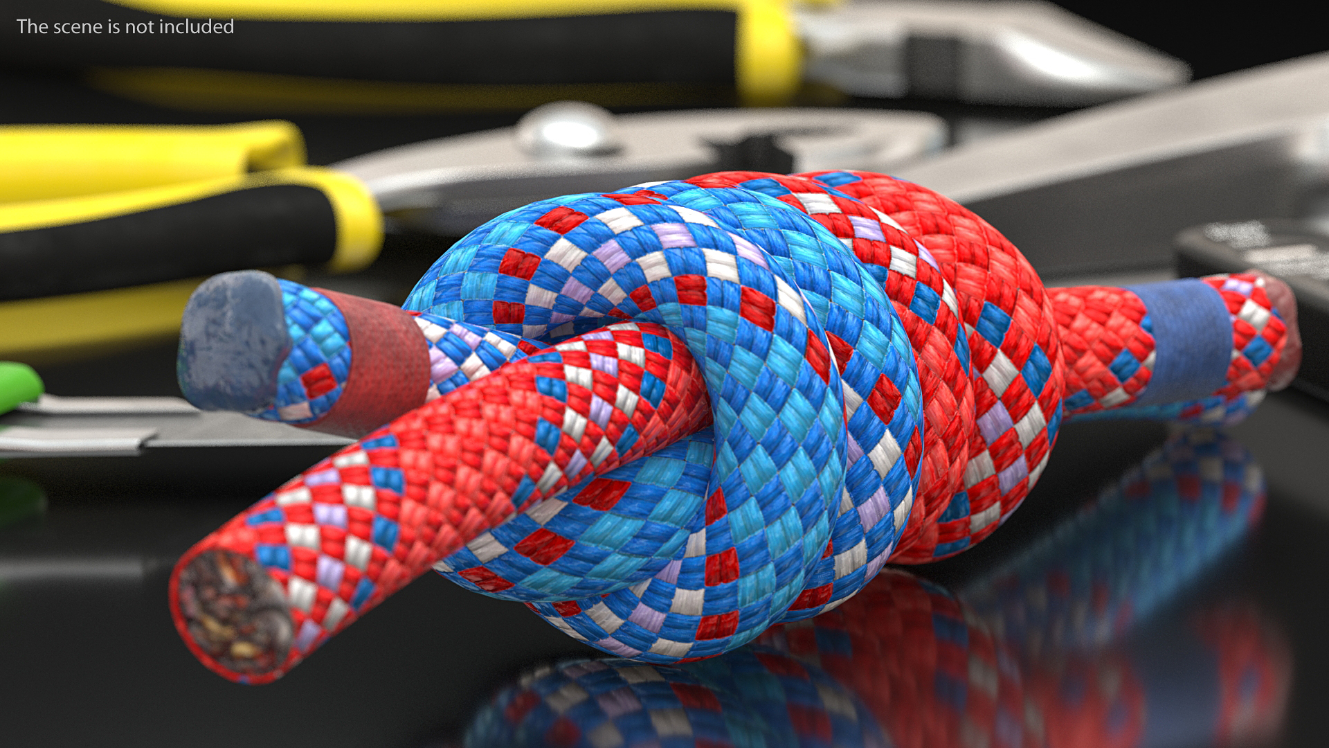 3D model Colored Double Fishermans Bend Knot