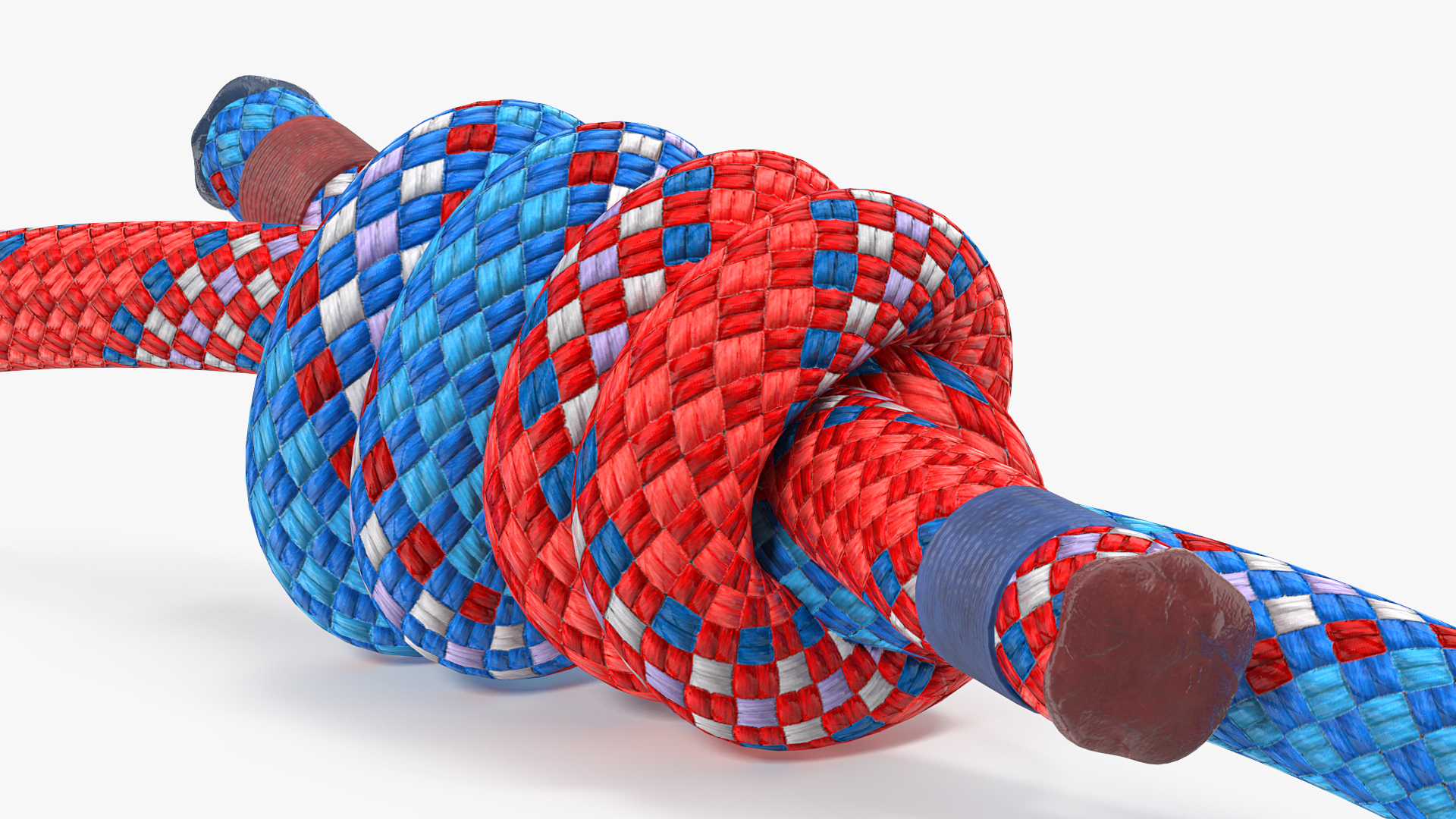 3D model Colored Double Fishermans Bend Knot
