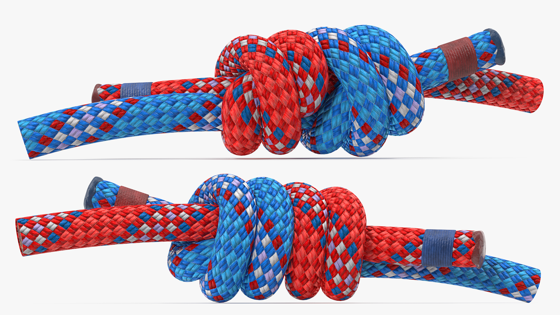 3D model Colored Double Fishermans Bend Knot