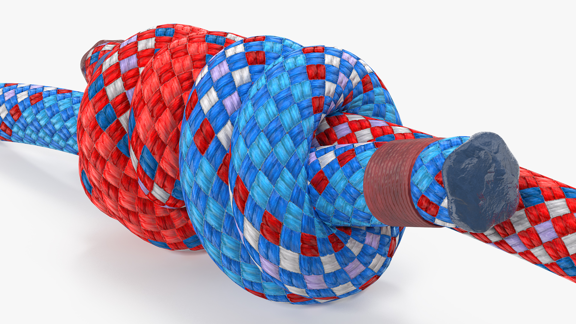 3D model Colored Double Fishermans Bend Knot