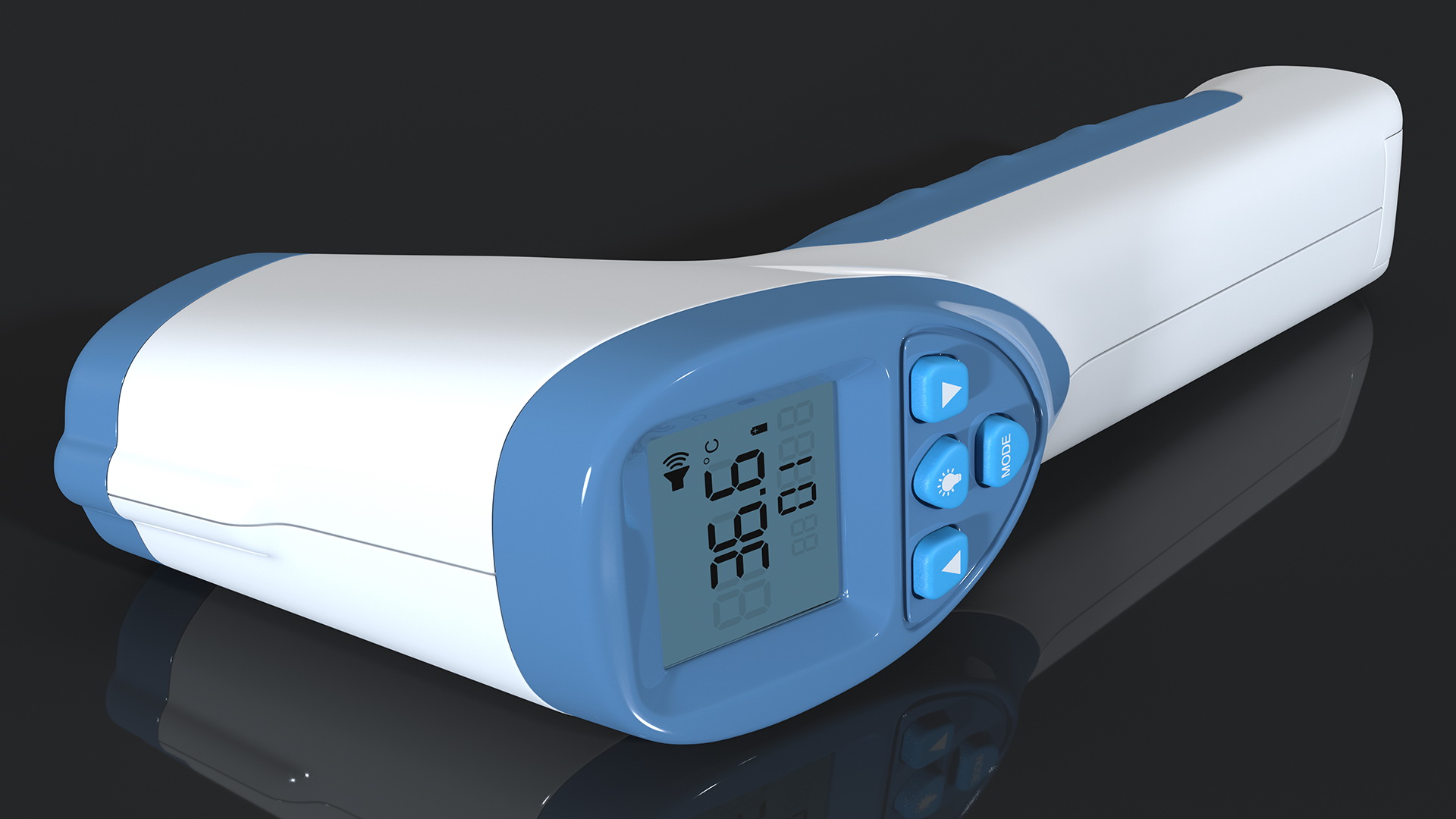 3D Infrared Forehead Thermometer Gun model