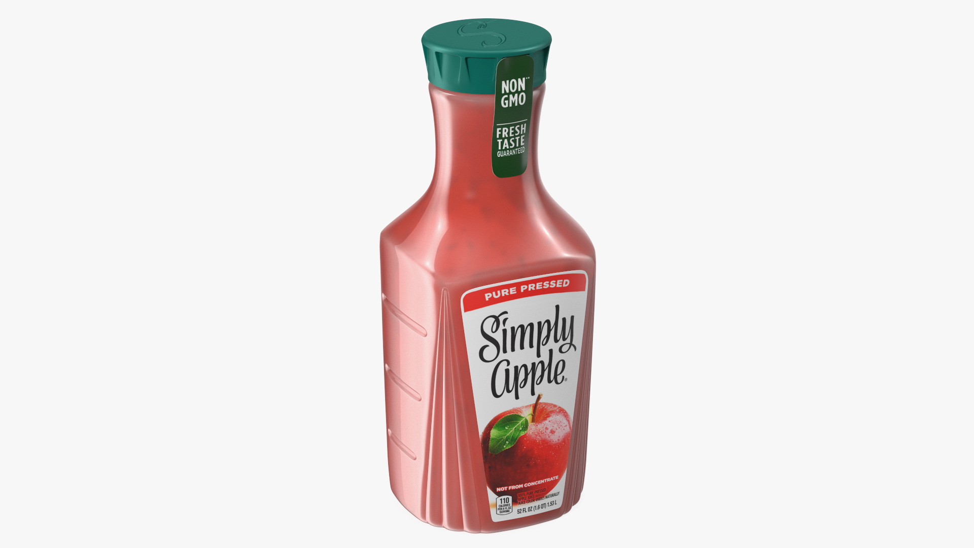 3D Fruit Juice Beverage Simply Apple model