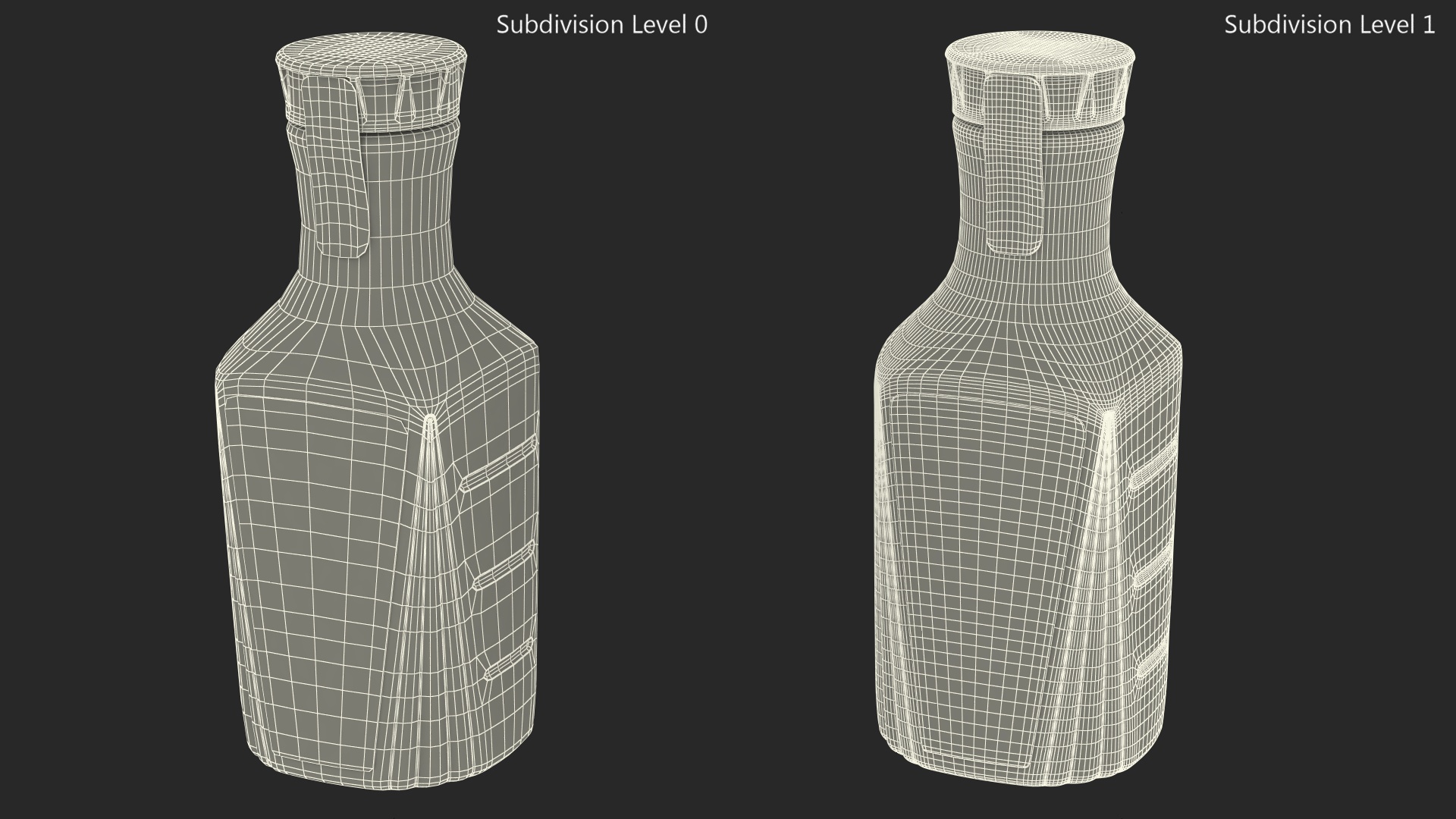 3D Fruit Juice Beverage Simply Apple model
