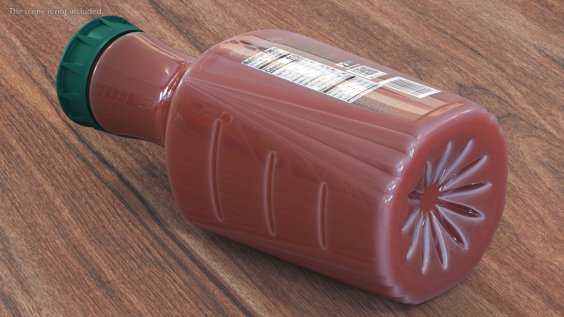 3D Fruit Juice Beverage Simply Apple model