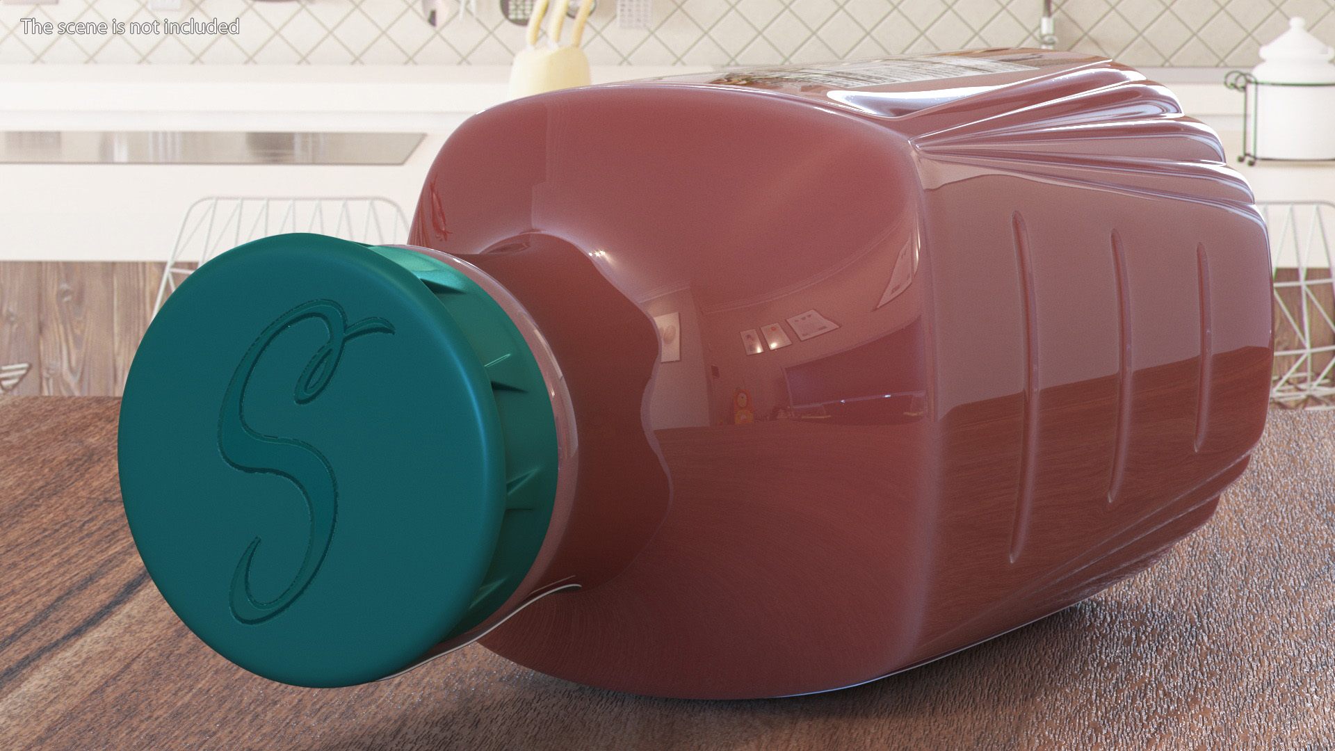 3D Fruit Juice Beverage Simply Apple model