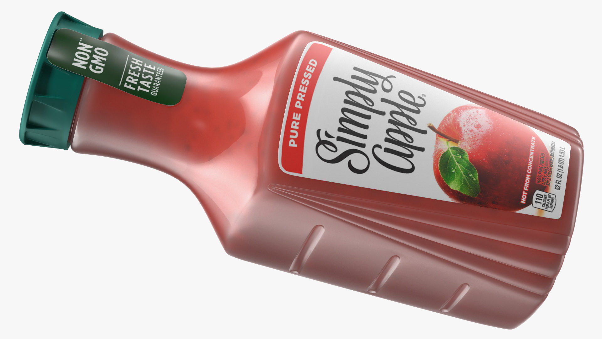 3D Fruit Juice Beverage Simply Apple model