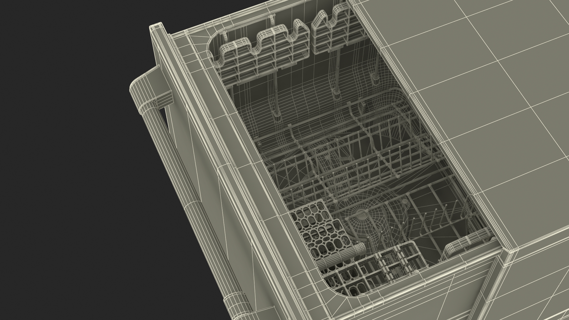 Double Drawer Dishwasher Cafe 24 3D
